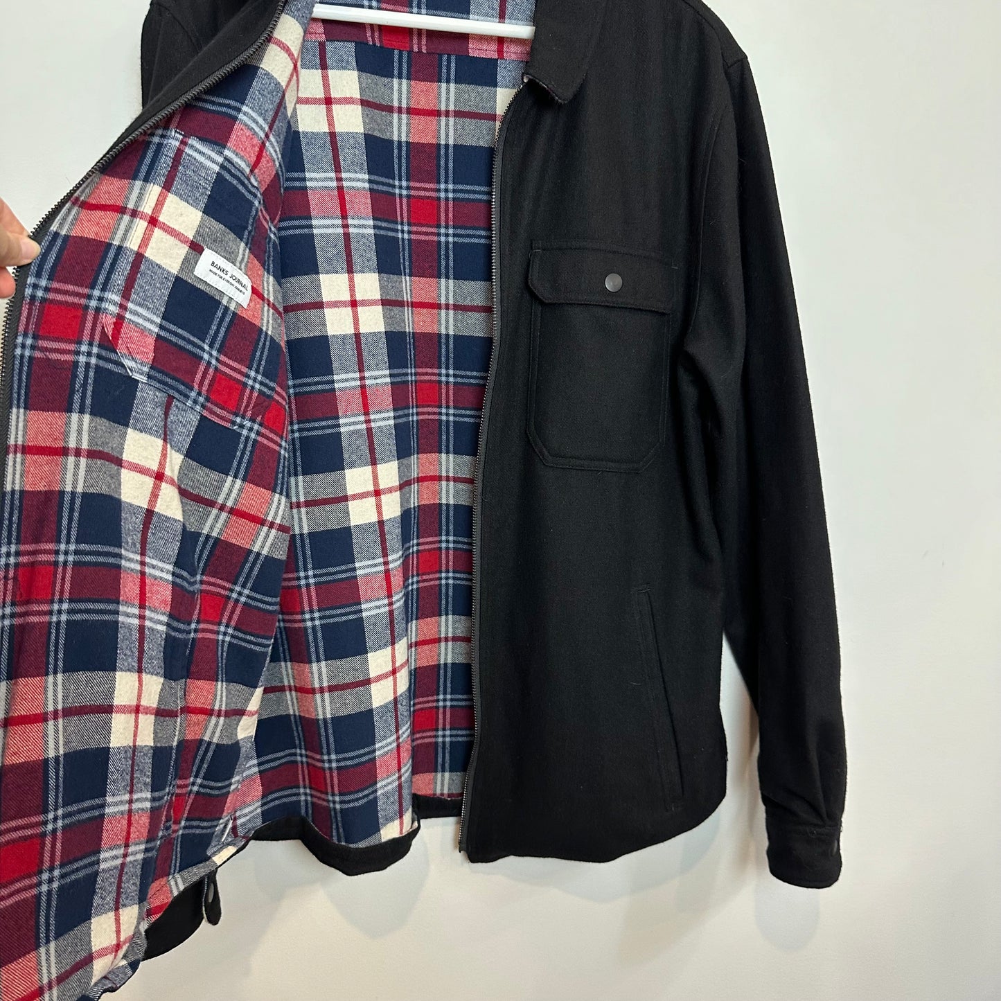 Banks Journal The Lumber Field Jacket Reversible Wool Cotton Plaid