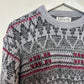 Vintage 90s Jantzen Grandpa Sweater Chunky Knit Crewneck Geometric XL