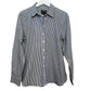 J. Crew Wren Slim Shirt in Striped Stretch Cotton Poplin Blend Collared Button Up