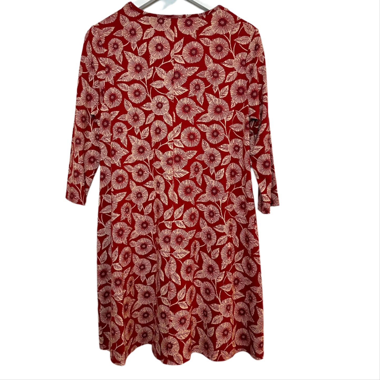 New with Tags Seasalt Cornwall Killiow Tunic Printed Blooms Dahlai Red Bamboo 6