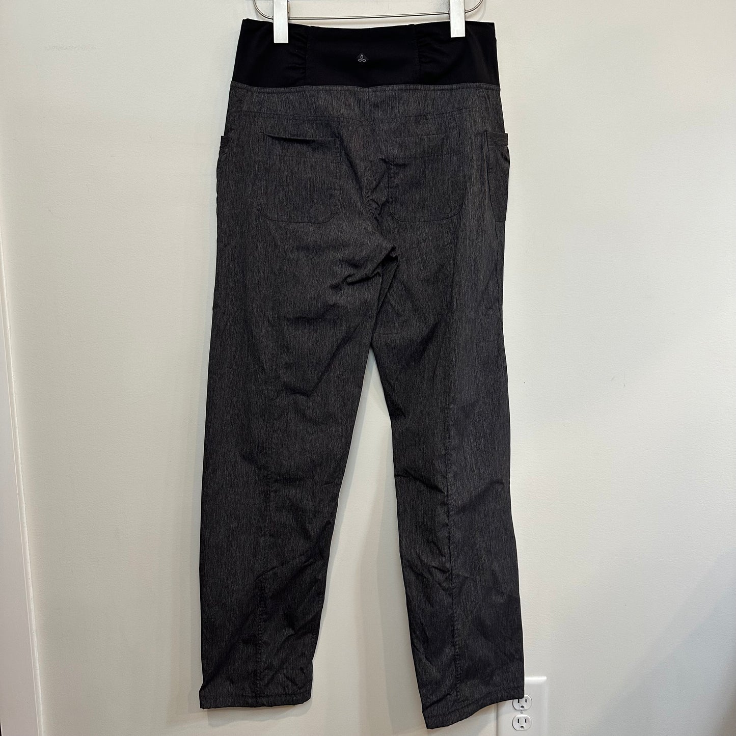 Prana Summit Pants Active Performance Charcoal Heather Mid Rise Straight Medium