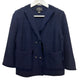 St. john Boutique Exclusive Knit Blazer Jacket and Dress Set Navy Blue 6