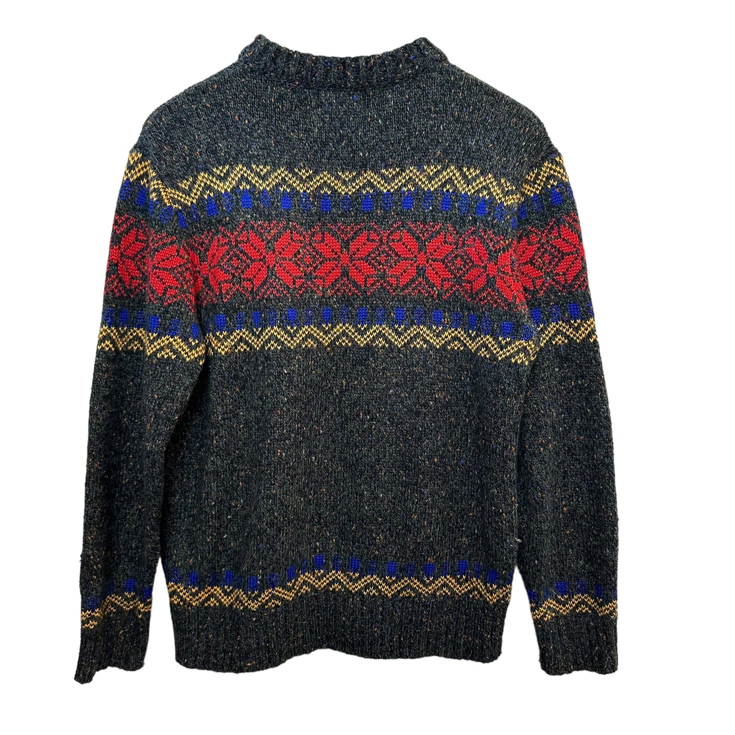 Puritan 90s Chunky Knit Sweater Crewneck Fair Isle Ski Grandpa Medium