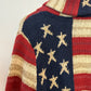 Polo Ralph Lauren American Flag Cardigan Sweater Chunky Knit Shawl Collar USA