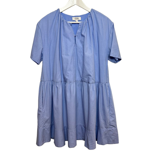 cos Oversized Tiered Dress Blue A Line Short Sleeve 4