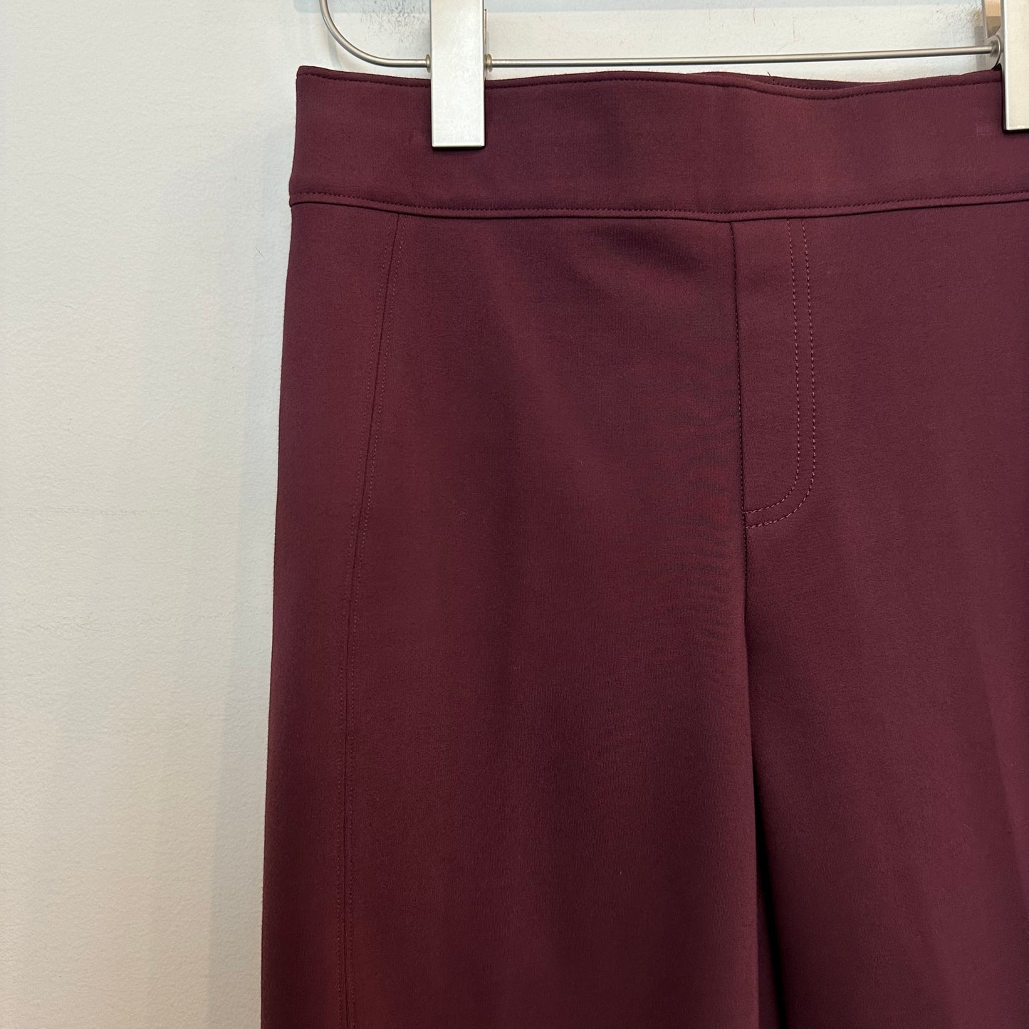 Spanx SPANXsmooth PerfectFit Ponte Slim Straight Pant Burgundy Red Medium High Rise Petite