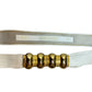 Vintage 80s Jennifer Moore Leather Belt Fully Adjustable White Gold Statement