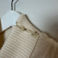 St. John Sport Cashmere Turtleneck Sweater Short Sleeve Cream Small