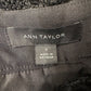 Ann Taylor Tweed A Line Skirt Button Down Black 0