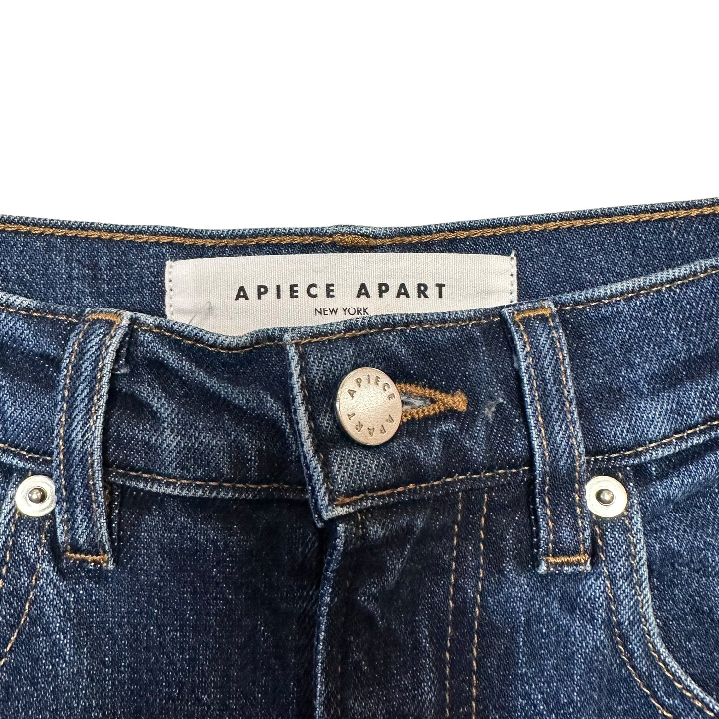 Apiece Apart Merida Jean Denim Tulum High Rise Cropped Kick Flare 24