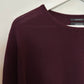 Nordstrom Men's Shop 100% Merino Wool Burgundy Red Sweater Pullover XL