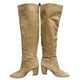 Sam Edelman Hutton  Over-The-Knee Boot Suede Tan Leather Pull On Heeled 8