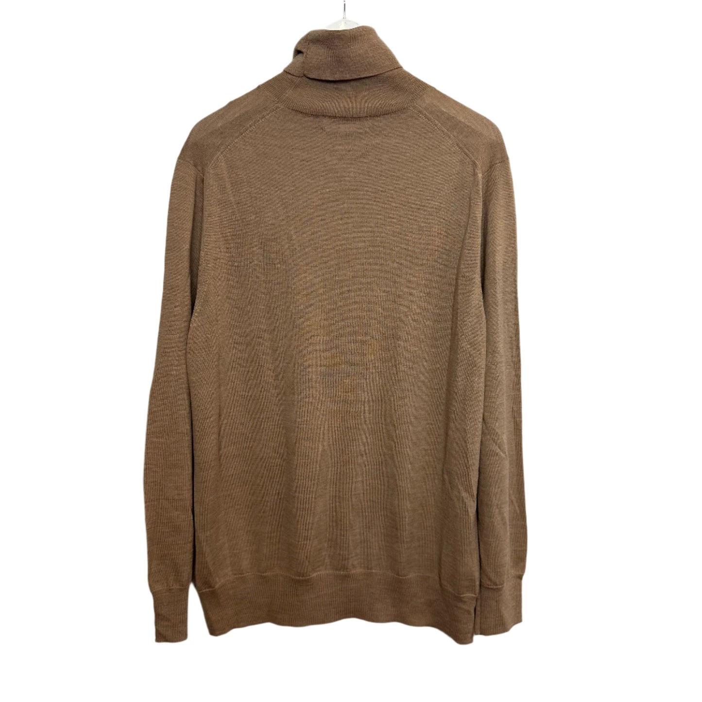 Brooks Brothers Swift Merino Wool Turtleneck Sweater Tan Camel Ultimate XL