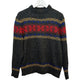 Puritan 90s Chunky Knit Sweater Crewneck Fair Isle Ski Grandpa Medium