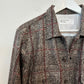 Universal Works Utility Shirt Jacket Shacket Plaid Brown Wool Blend Collared Button Up Medium