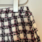 Maison d'Amelie Tweed Skirt Plaid Pink Black Preppy Twee A-Line Short 4