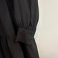 Amanda Uprichard Saffron Dress Black Long Sleeve Mini Tiered XS