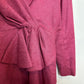 The Fold London Hardwick Dress Pink Virgin Wool Blend Long Sleeve Dress