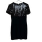 Vintage 90s Nicole Miller Sequin Black Dress Cocktail Union Made in the USA 10