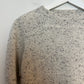 Talbots Pure Cashmere Gray Speckled 3/4 Long Sleeves Crew Pullover XS