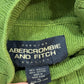 Vintage 90s Abercrombie & Fitch Sweater Mock Neck Turtleneck Single Stripe XL