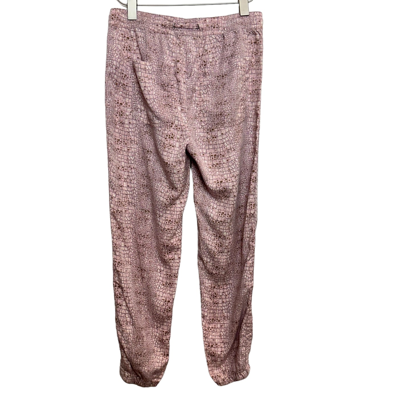 Anthropologie Orana Printed Jogger Pants Pink Snake Drawstring XS