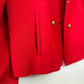 Brooks Brothers Blazer Jacket and Matching Vest Set Red Wool Silk Italy 8