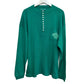 Vintage 90s Unionbay Castaways Henley Long Sleeve Shirt Green Deadstock Medium