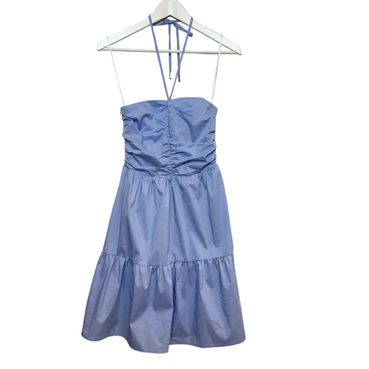 New with Tags Bishop + Young Thalia Halter Dress Sea Light Blue Smocked XS