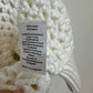 Haven Well Within Knot Stitch Henley Ivory Short Sleeve Open Chunky Knit Medium