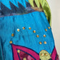 Vintage 90s Silk Jacket Minnie's Closet Butterfly Embroidered Patchwork Medium