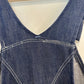 Vintage 70s 80s Sears Overalls Soft Denim Jean Button Fly Carpenter 32 X 32