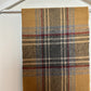 Vintage 1970s Christian Dior Plaid Scarf Brown Grey Burgundy