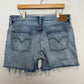 Levi's 501 CT Denim Shorts Cut Offs White Oak Cone Denim Button Fly Cotton 32