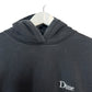 Dime Classic Small Logo Hoodie Sweatshirt Black White Cotton Large