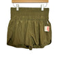 New with Tags Free People Movement The Way Home Shorts Army Green Olive Large