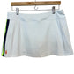 Ralph Lauren Athletic Skirt Skort White Mini Tennis Golf Side Stripe Large