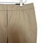 New with Tags Chico's So Slimming Crop Pants Khaki Tan Stretch Cuffed Trouser 12