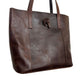 Montana Hudson Savannah Handcrafted Leather Tote Bag Purse Brown