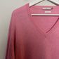 Peter Millar Sweater Pink Cotton Cashmere Mens Knit Pullover V Neck XXL