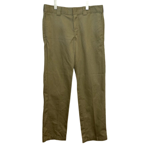 Dickies Slim Straight Fit Work Pants Khaki Utility Trousers 32 X 32