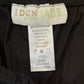 Idun Jane by Block Cargo Skirt Midi Black Cinched Adjustable Small Y2K