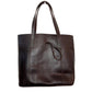 Montana Hudson Savannah Handcrafted Leather Tote Bag Purse Brown