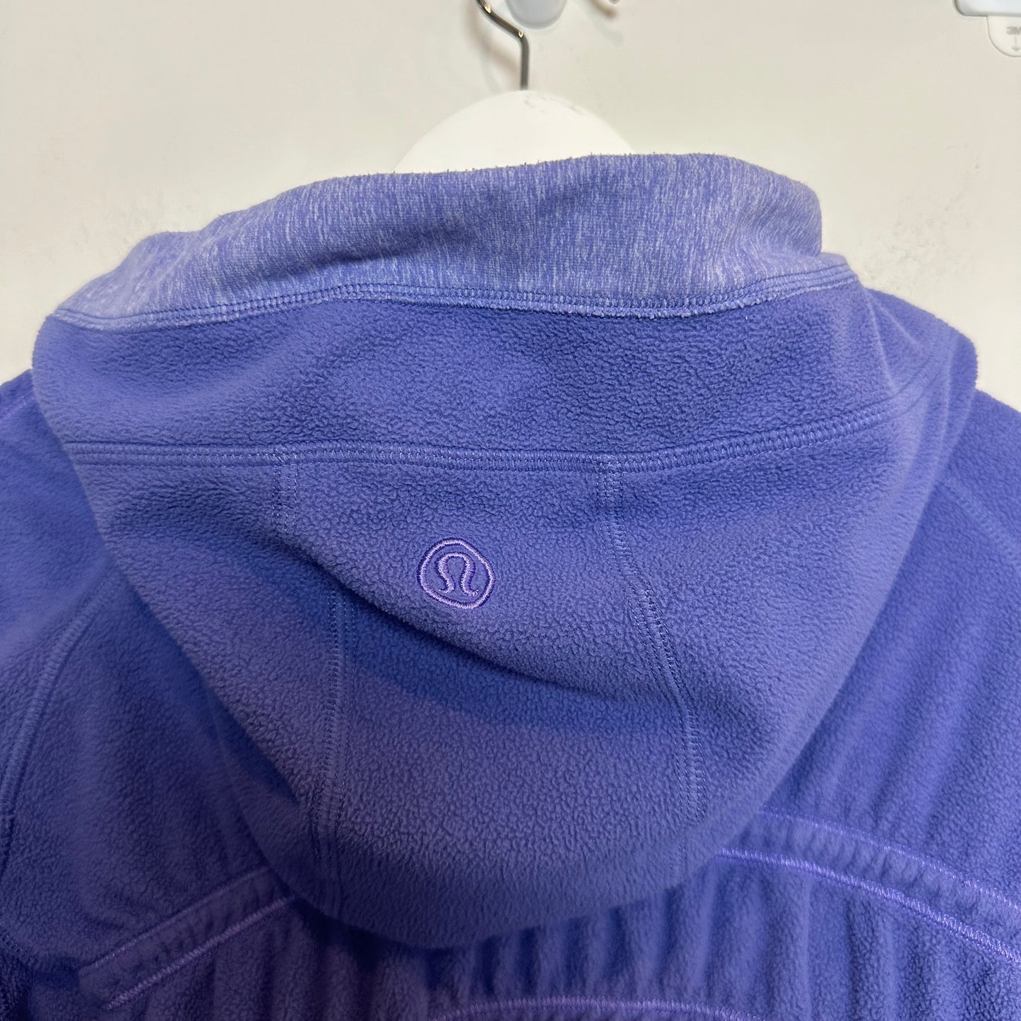 Lululemon Apres Run Pullover Fleece Persian Purple Cowl Neck Funnel 6