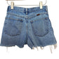 Vintage Rustler Cut Off Denim Shorts Raw Edge Hem High Rise 27