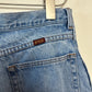 Vintage Rustler Cut Off Denim Shorts Raw Edge Hem High Rise 27