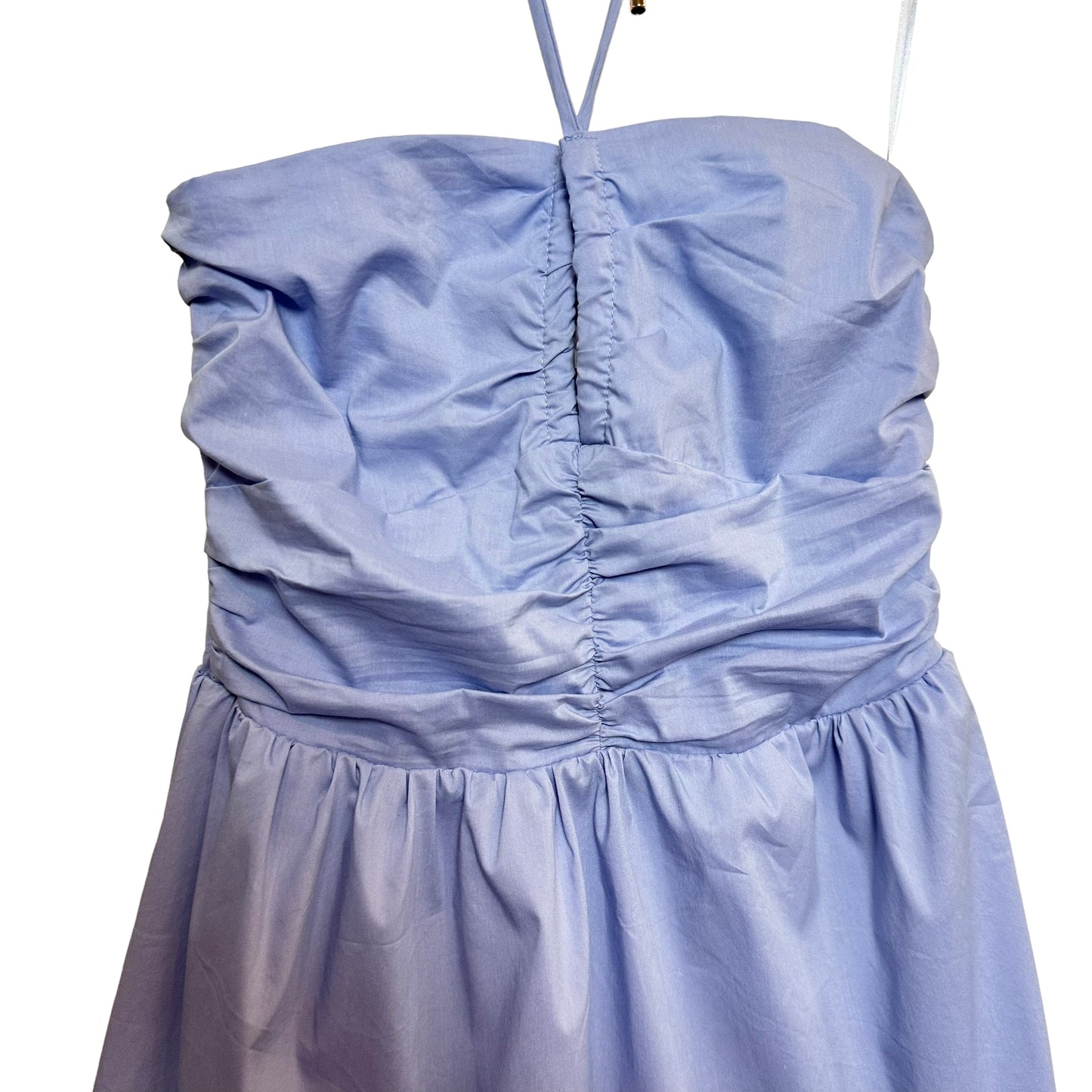 New with Tags Bishop + Young Thalia Halter Dress Sea Light Blue Smocked XS