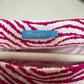 J. McLaughlin Wavesong Top Boatneck Pink White Waves Catalina Cloth Large