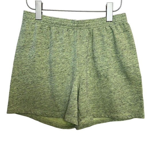 New with Tags Monrow Sweat Shorts Fleece Lime Green Pull On Elastic Medium