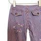 Vintage Y2K 2000s Lix Jeans Low Rise V Front Stars Stripes Bell Bottoms USA 25